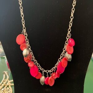 Chic Pink and Silver Necklace